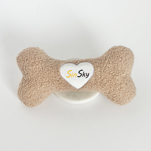SinSky Interactive Pet Jouets En Peluche Lavable Durable Doux Sécurité Morsure À Mâcher Chien Grinçant Jouets En Forme D'os Chiot Cadeaux Pet Chewers - Product Image 3