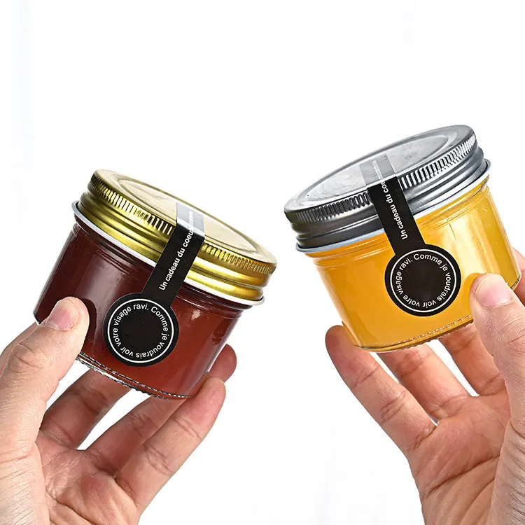 Minimasongläser 4 Unzen Masongläser mit Gewürzdeckel und Versiegelungsbänder kleines Glasdosengläser für Gewürzmarmelade Honig-Gelee-Dessertt