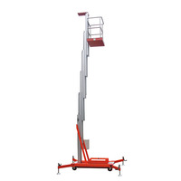 Plateforme élévatrice hydraulique électrique portable de 4 à 24 mètres, en alliage d'aluminium, télescopique, à vendre
