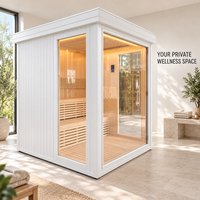 Salle de sauna sur mesure OEM, dimension personnalisée, construite sur mesure pour le repos intérieur, le bien-être et une zone de loisirs confortable