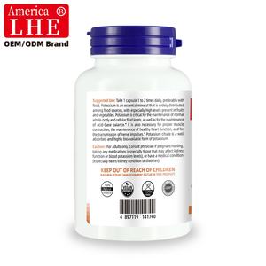 Suplemento de Citrato de Potasio Personalizado, 150 Cápsulas Vegetales, Apoya el Equilibrio Electrolítico, Cápsulas de Citrato de Potasio - Product Image 2