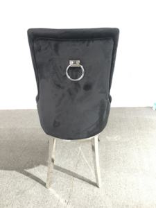 <span class=keywords><strong>Blackman</strong></span>-Silla de comedor de terciopelo, sillón de espalda alta de acero inoxidable, cromado, elegante, B8221 - Product Image 3