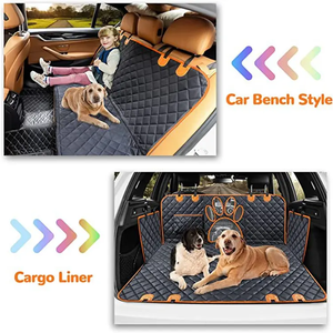 Tapis et coussin universels pour animaux de compagnie en promotion – Housses de siège de <span class=keywords><strong>voiture</strong></span> imperméables pour chiens avec dossier en maille – <span class=keywords><strong>Protection</strong></span> de voyage douce et élégante pour voitures - Product Image 3