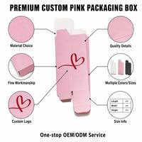 Cajas de Embalaje de Papel Plegables con Estampado de Corazón Minimalistas Personalizadas, Modernas para Comercio Global, Material Sostenible de Alta Calidad