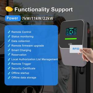 Estación de Carga Pública para Vehículos Eléctricos (VE) de 22kW CA Tipo 2 y 11kW, Protocolo OCPP, para Hogar y Reino Unido - Product Image 4