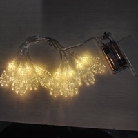 Batteriebetriebene Wasserdichte Halloween-Skelett-Hand LED-Lichterkette Gruselige Totenkopf-Lichterkette Spukhaus Außendekoration