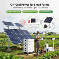 Kit complet de système solaire domestique 6kW-48V, système d'énergie solaire hors réseau hybride, batteries au lithium