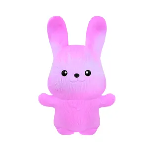 KIDS Colorful New Arrival TPR Soft Squeeze Bear rabbit Funny Novelty Prank Fidget Sensory Squishy toy