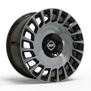 Jantes en alliage d'aluminium forgées SYAC noir brillant à rayons multiples, haute performance, ajustement universel, nouvelles options 25mm/40mm - Product Image 1