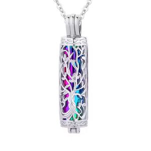 Wholesale Stainless Steel Tree of Life <b>Perfume</b> <b>Bottle</b> Pendant Memorial Necklace for Pets Cremation - Product Image 2
