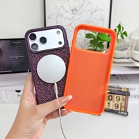 Nouvelle coque de téléphone portable en PC givré avec aimant pour iPhone, coque arrière rigide