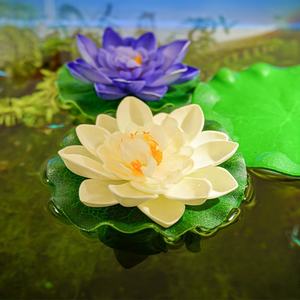 Décoration Flottante de <span class=keywords><strong>Nénuphar</strong></span> Lotus Artificiel <span class=keywords><strong>pour</strong></span> <span class=keywords><strong>Aquarium</strong></span>, Bassin à Poissons, et Aquascaping - Accessoires - Product Image 3