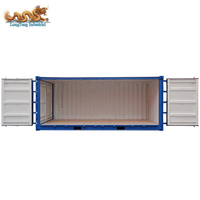 Conteneur maritime spécial en acier Corten de 20 pieds (6 mètres) à ouverture complète sur quatre côtés, norme ISO, pour le stockage de marchandises surdimensionnées