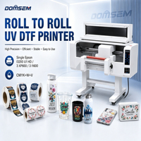 Imprimante UV DTF A2 ROLL-TO-ROLL avec tête I3200 A3, machine d'impression de films UV DTF avec lamination, imprimante DTF à transfert UV en rouleau