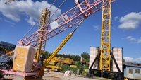 HAISHAN 12T Grue de toit, Grue de levage, Moteur, Engrenage, Roulement, Boîte de vitesses - Couple de charge élevé 3060W, Hauteur de levage 29,3m, Portée 6,4-30m