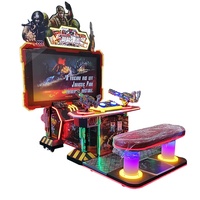 Machine de jeu d'arcade de tir aux extraterrestres à pièces de monnaie de 42 pouces pour adultes, jeu vidéo
