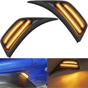 ไฟเลี้ยว LED บริเวณซุ้มล้อ สำหรับรถจี๊ป เชอโรกี ปี 18-22 JL 12V สีเหลืองขาว ไฟเลี้ยวข้างแบบสองสี - Product Image 3