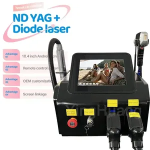 เครื่องเลเซอร์ไดโอดพิโคเซคันด์ 2 in 1 แบบพกพา กำจัดขน กำจัดรอยสัก อุปกรณ์เสริมความงามสำหรับร้านเสริมสวย - Product Image 1
