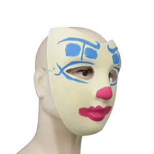 Maschera per Costume per Cosplay del Festival, maschera di Design diverso in bianco fai-da-te in pasta di carta personalizzata per Halloween, maschere per feste all'ingrosso