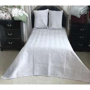 Juego de Ropa de Cama de Color Blanco, Ligero y Suave, Cubrecama y Colcha de 3 Piezas, Juego de Ropa de Cama Cómodo - Product Image 3