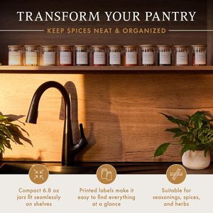 Frascos de Vidrio de Borosilicato Personalizables de 16/8 oz para Almacenamiento de Alimentos con Tapas de Madera de Acacia, Aptos para Congelador y Resistentes al Calor, Ideales para el Regreso a Clases - Product Image 3