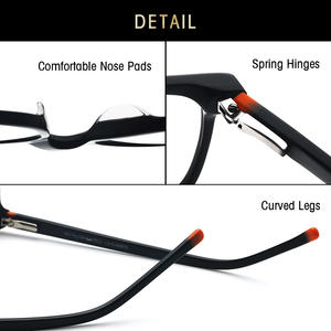 Montures de lunettes Grey Jack, rectangulaires, monture complète, unisexe, adulte, design minimaliste 60013 - Product Image 3