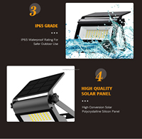 Mini Proyector Solar Plegable de 20w, Iluminación de Color de 4000-8000K, Lámpara Solar Recargable para Jardín y Patio