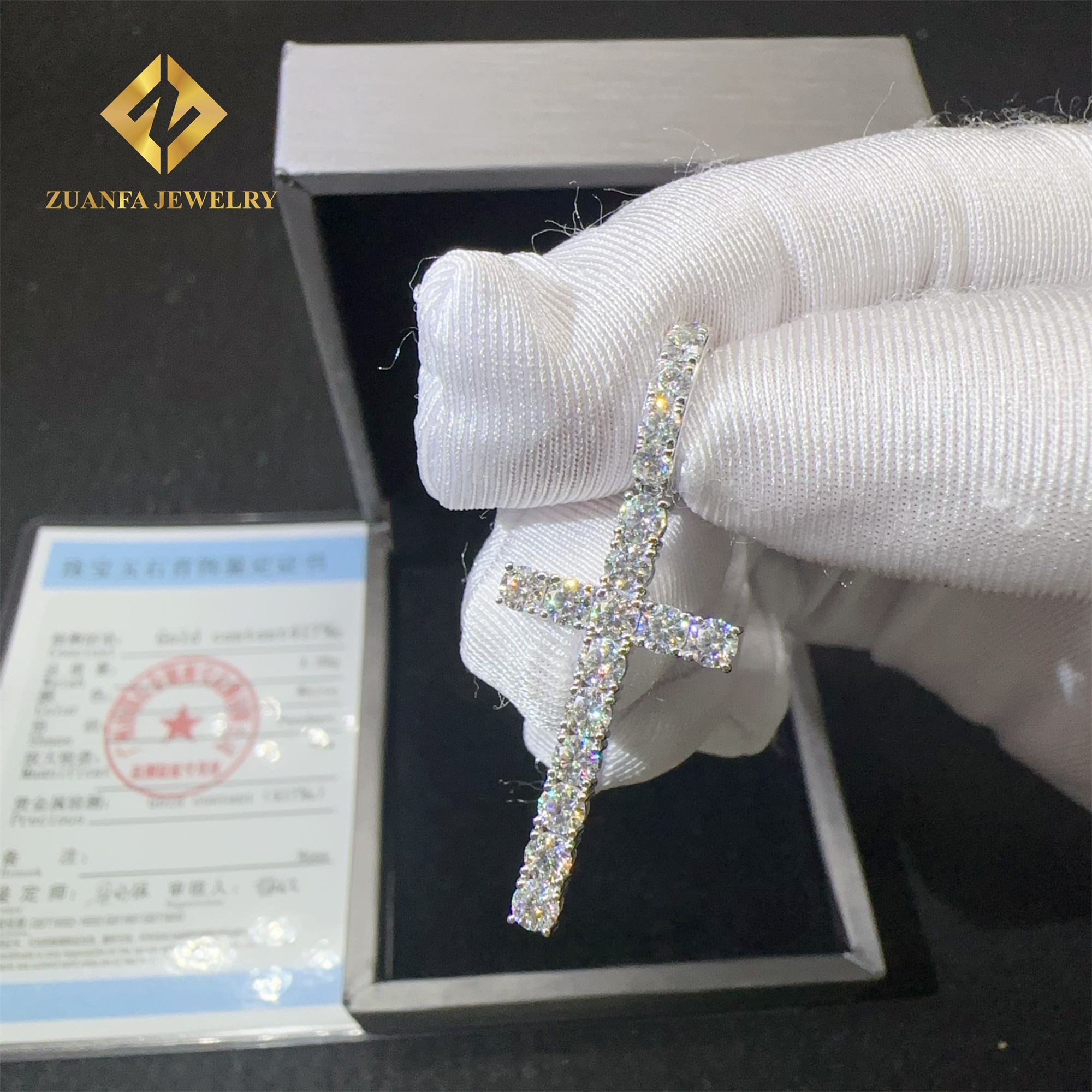 จี้ไม้กางเขนทอง 10k