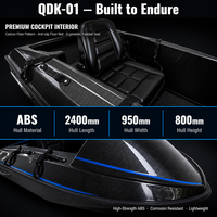 Jet ski électrique de loisir, 15 kW de puissance de pointe, batterie lithium 72V 50Ah, vitesse maximale de 60 km/h, monoplace, pour sports nautiques sur lac