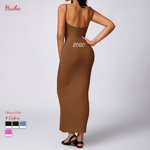 HUIHE all'ingrosso donna senza maniche abito <span class=keywords><strong>Sexy</strong></span> elegante da sera abiti <span class=keywords><strong>Casual</strong></span> <span class=keywords><strong>abbigliamento</strong></span> <span class=keywords><strong>Casual</strong></span> - Product Image 4