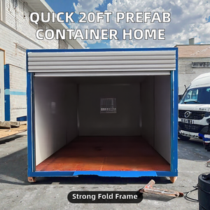 Conteneur préfabriqué OEM en gros, <span class=keywords><strong>garage</strong></span> conteneur <span class=keywords><strong>avec</strong></span> rampe de chargement et porte à enroulement pour le stockage de <span class=keywords><strong>camping</strong></span>-cars et de véhicules de loisirs - Product Image 1