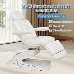 HICOMED Table de beauté haut de gamme Nouveau design Lit à cils en bois Salon de beauté Thérapie médicale Clinique cosmétique 4 moteurs CE Atelier de chambre à coucher - Product Image 4