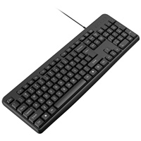 Factory-direct 618 104-Key PS/2 Desktop Wired ABS Waterproof Splash-resistant Chiclet Keyboard Lightweight Membrane Design USB