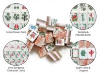Jeu de Mahjong américain en acrylique marbré rose pour 4 joueurs, idéal pour offrir en cadeau, divertissement de type poker. Approvisionnement direct OEM personnalisable