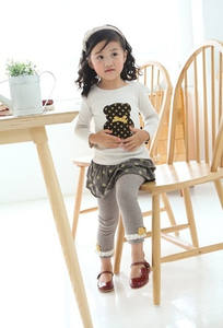 Vêtements pour enfants en gros en ligne : Ensemble décontracté T-shirt à manches longues à pois et pantalon pour filles, provenant d'un fournisseur chinois - Product Image 6