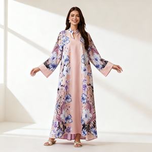 Abaya de fête de style nouveau, élégante et de haute qualité, en matériaux de luxe, pour femmes musulmanes, fournisseur OEM - Product Image 1