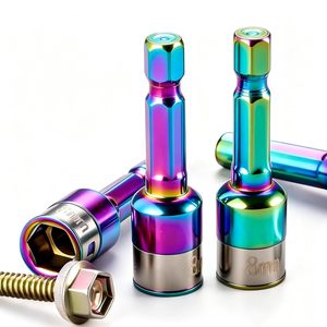 Nouvelle vis à queue de colisette hexagonale en acier doré pour carrelage, 8mm 45mm, pour l'exportation - Product Image 1