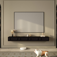 Meuble TV en bois massif 2026, sur mesure, moderne, à poser au sol, avec rangement pour téléviseurs 65 pouces et plus, table basse, pour chambre, salon, usage domestique