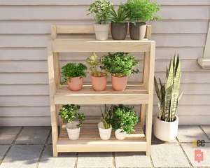 Étagère verticale pour plantes en <span class=keywords><strong>bois</strong></span> à 4 niveaux, support de jardin pour bricolage, <span class=keywords><strong>jardinière</strong></span>, <span class=keywords><strong>jardinière</strong></span> verticale surélevée, plan pour plantes succulentes - Product Image 4