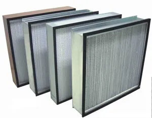 Filter Hvac Hepa Panel Kustom Filter Udara 99.99% Efisiensi Tinggi