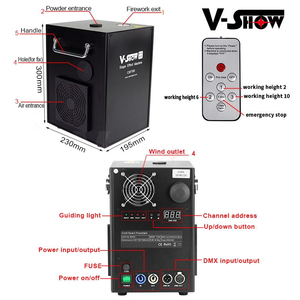Vshow csf750 750W Máy Tia lửa lạnh <span class=keywords><strong>DMX</strong></span> tia lửa lạnh tiệc cưới DJ Sân khấu vũ trường máy bắn pháo hoa lạnh - Product Image 2