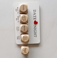 Dés de rendez-vous galants édition After Dark, jeu de dés en bois pour couples, dés réutilisables pour anniversaire de couple