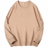 Sweat-shirt d'hiver pour homme en coton 100% de haute qualité avec logo personnalisé sur le devant, noir uni, écologique, 330g