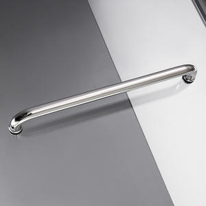 コーナータブピボットバスタブシャワーエンクロージャー強化ガラス防水スクエアヒンジブラッシングフレーム付きバスルームキュービカル - Product Image 6