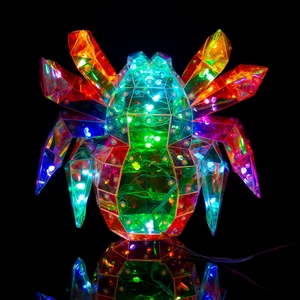Luz LED Multicolor con Efecto Cristal Holográfico 3D, Iluminación Prismática, Resistente al Agua, Luz Mágica de Araña, Brilla en la Oscuridad, para Fiestas de <span class=keywords><strong>Halloween</strong></span> - Product Image 5