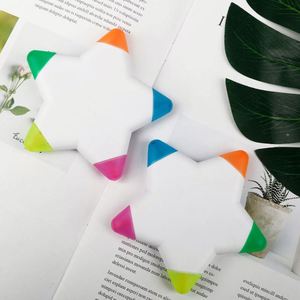 Stylo surligneur professionnel en forme d'étoile de haute qualité, cadeau promotionnel avec logo personnalisé - Product Image 2