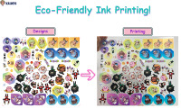 Kuien haute qualité personnalisé imprimé acrylique breloques Offre Spéciale paillettes conseil acrylique Anime plastique porte-clés fabricant faire propre porte-clés