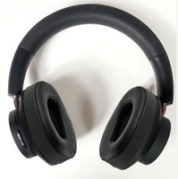 Auriculares inalámbricos con puerto de carga tipo C, almohadilla suave para los oídos, carga por encima de la cabeza