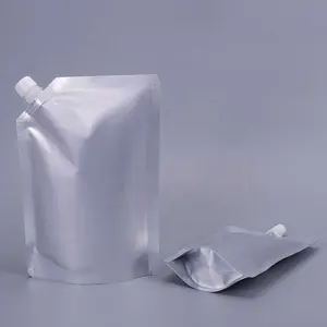 Custom Logo Design Biodegradable Reusable Refillable Baby Food Packaging Spouted aluminum foil Pouch