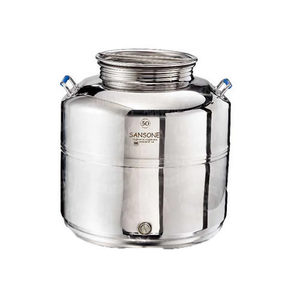Récipient alimentaire en acier inoxydable Sansone 50 L, réservoir de stockage pour usage en cuisine - Product Image 1